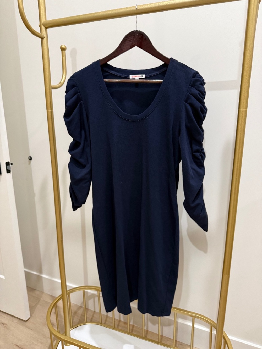 Sundry navy knee length shift